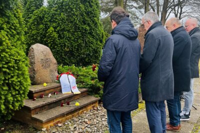 Foto zur Meldung: 80 Jahre nach dem Holocaust: Lübbenau/Spreewald gedenkt der Opfer