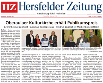 Meldung: Publikumspreis 2025 der GrimmHeimat Nordhessen