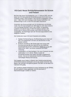 Infotext vom 30.01.2025: VG- Card (Bild vergr&ouml;&szlig;ern)