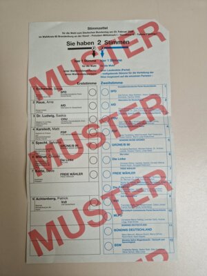 Die Stimmzettel für die Bundestagswahl sind angekommen!