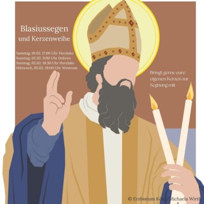 Blasiussegen und Kerzenweihe (Bild vergrößern)