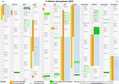 Meldung: In Motion Jahresplaner 2025