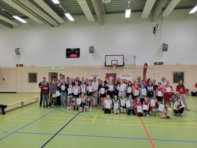 Abschlussfoto des Freien Mädchenturniers in Neuenhagen