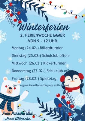 Winterferienprogramm 2025 (Bild vergrößern)