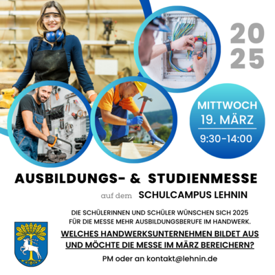 Ausbildungbetriebe im Handwerk gesucht (Bild vergrößern)