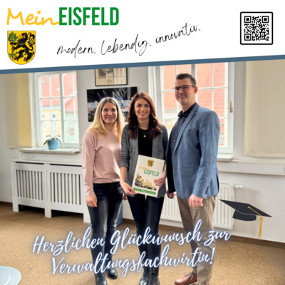 Herzlichen Glückwunsch zur Verwaltungsfachwirtin (Bild vergrößern)
