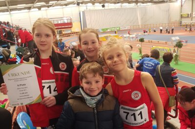 Sportler von links nach rechts - Levina Richter, Susanna Friedrich, Matti Enke