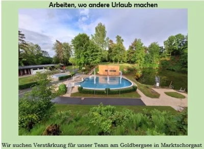 Foto zur Meldung: REINIGUNGSKRÄFTEN und BADEAUFSICHTEN (m/w/d) für den Goldbergsee gesucht!