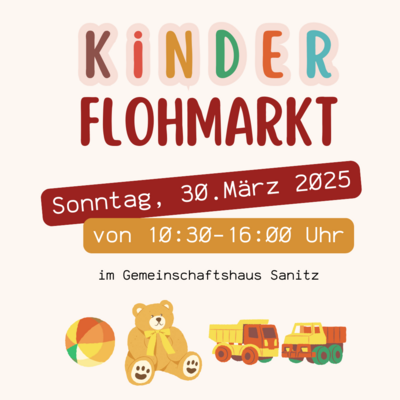 Foto zur Meldung: Kinderflohmarkt am 30.03.2025