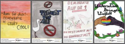 Partnerschaft für Demokratie informiert: Wahlplakate einmal anders in Storkow (Mark) (Bild vergrößern)