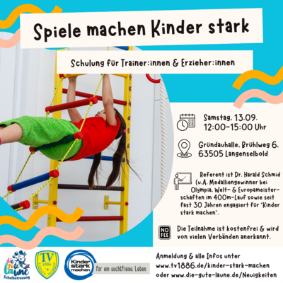 Schulung "Spiele machen Kinder stark" (Bild vergrößern)