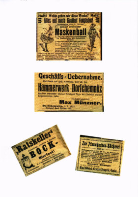 Interessantes aus dem Archiv - Vor 100 Jahren - Nachrichten aus dem „Saydaer Anzeiger und Tageblatt“ Monat Februar 1925 (Bild vergrößern)