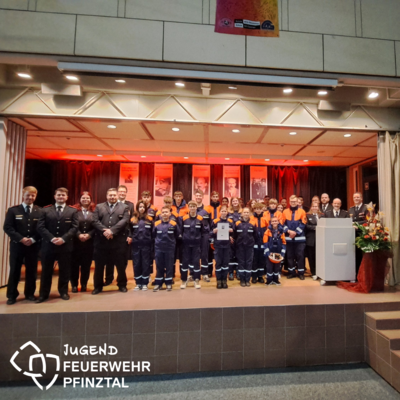 Jugendfeuerwehr Pfinztal erhält Ludwig-Marum-Preis (Bild vergrößern)