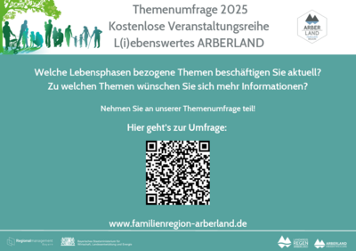 Foto zur Meldung: Themenumfrage für die Veranstaltungsreihe L(i)ebenswertes ARBERLAND 2025
