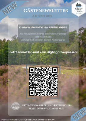 Meldung: Neuer Gästenewsletter im Arberland
