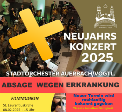 Stadtorchester Auerbach muss Neujahrskonzert verschieben (Bild vergr&ouml;&szlig;ern)