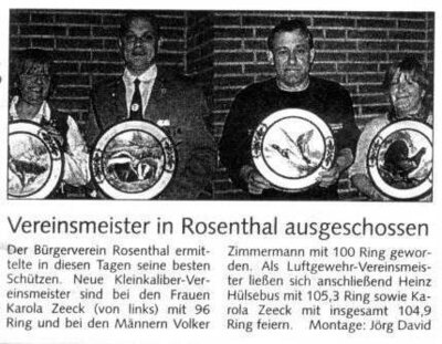 Vereinsmeisterschaft 2005 (Bild vergrößern)