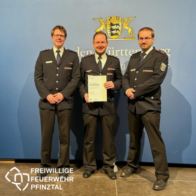 Ehrung für Einsatzkräfte der Magnitude-Übung in Bruchsal (Bild vergrößern)