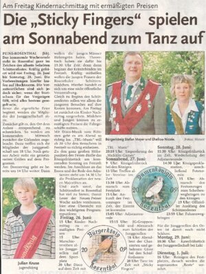 Bericht im Vorfeld des Schützenfestes 2009 (Bild vergrößern)
