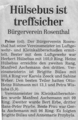 Vereinsmeisterschaft 2006 (Bild vergrößern)