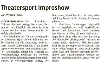 Theatersport in der Melchiorfesthalle (Bild vergrößern)