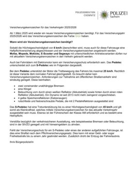 Informationen vom Bürgerpolizist (Bild vergrößern)