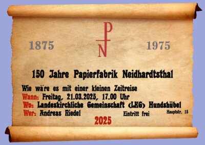 Eine kleine Zeitreise (Bild vergrößern)