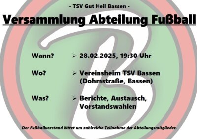 Fußballer treffen sich zur Mitgliederversammlung (Bild vergrößern)