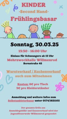 Meldung: KINDER -Second Hand- Frühlingsbasar