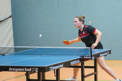 Michelle Krause mit einer Top-Performance im Damenspiel. Foto: Alfred Grimm (Bild vergrößern)