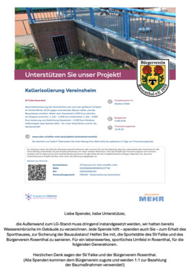 Spendenaktion / Crowdfunding gestartet!