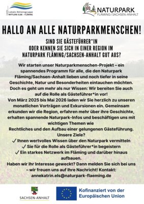 Hallo an alle Naturparkmenschen (Bild vergrößern)
