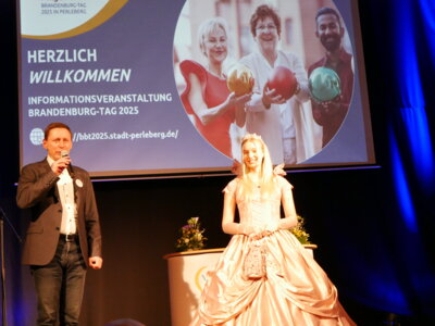 Foto zur Meldung: BRANDENBURG-TAG 2025 in Perleberg – Großes Interesse am Vorbereitungsstand