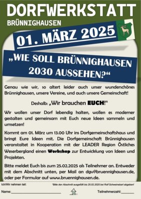 DORFWERKSTATT BRÜNNIGHAUSEN (Bild vergrößern)