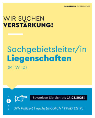 Stellenausschreibung Sachgebietsleiter/in Liegenschaften (Bild vergrößern)