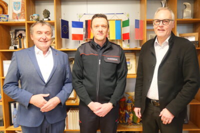 Foto zur Meldung: Stefan Schrögler und die Feuertaufe – Neuer Brandinspekteur für den Saarpfalz-Kreis hat seine Arbeit aufgenommen