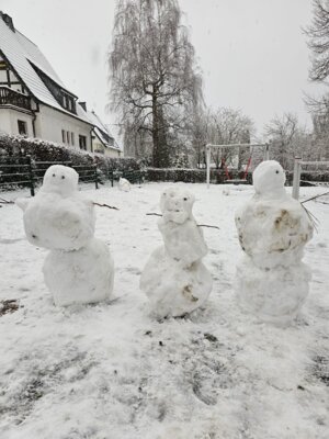 Pausenspaß mit Schnee