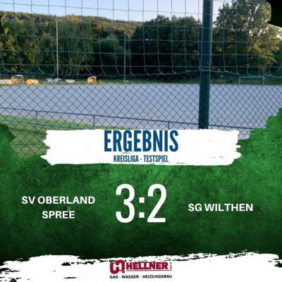 [SGW I] Testspiel gegen Oberland Spree
