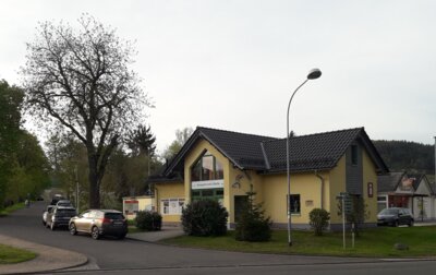 Neue Geopark-Infostelle in Schalkau (Bild vergrößern)