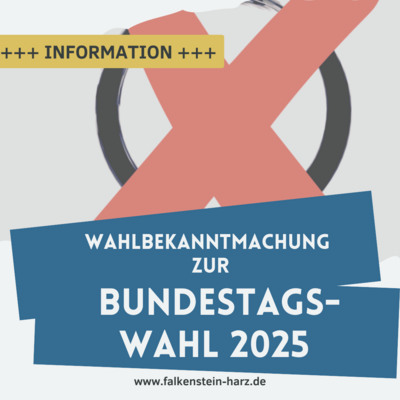 Bild Bekanntmachung Bundestagswahl ©Canva, Stadt F/H (Bild vergrößern)