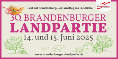 Foto zur Meldung: Anmelden: Werden Sie Gastgeber für die 30. Brandenburger Landpartie 2025 am 14. und 15. Juni 2025
