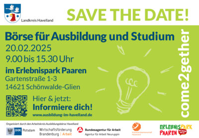 Börse für Ausbildung und Studium am 20.02.2025 im MAFZ Paaren