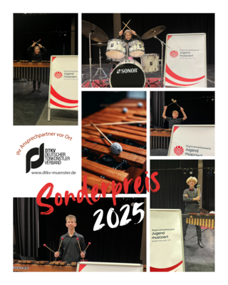 Meldung: DTKV Sonderpreis 2025 – Percussion im Bezirk Münster/Münsterland
