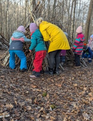 Meldung: Wie die Kinder der Kita „Rasselbande“ Köthensdorf die Natur erobern