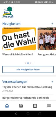 Foto zu Meldung: Das Amt Brück hat jetzt eine eigene APP!