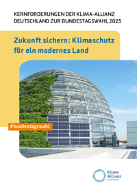 Cover - Kernforderungen der Klima-Allianz Deutschland zur Bundestagswahl 2025