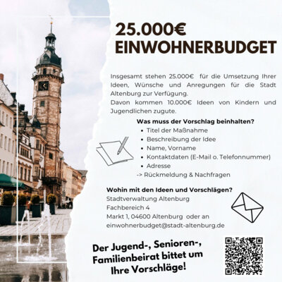 Projekt-Vorschläge erbeten: Wer hat Ideen für JuSeFa? (Bild vergrößern)
