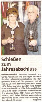 Jahresabschlußschießen 2008 (Bild vergrößern)