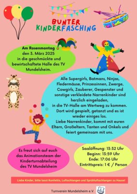 Bunter Kinderfasching