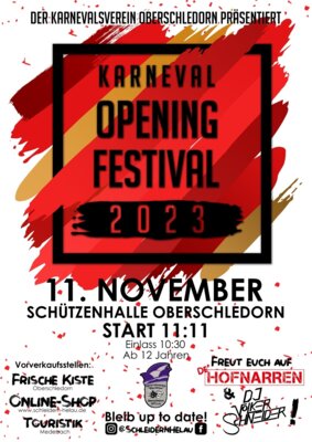 Meldung: "Karneval-Opening" am 11.11.2023 - die Vorfreude steigt